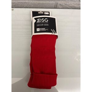 Dick’s Red Soccer Sock Size M (Shoe Size 4-Unisex